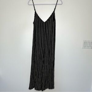 Billabong Wide leg Jumpsuit Small Black White